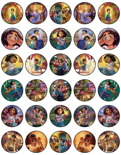 30x sugar Paper Encatno Edible Cupcake Topper