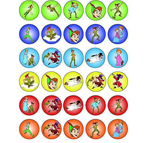 30x Wafer Paper Peter pen Edible Cupcake Topper