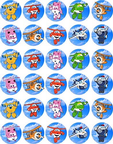 30x Wafer Paper super mario Edible Cupcake Topper