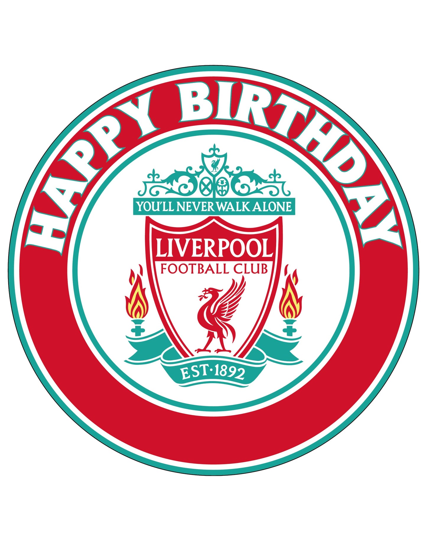 7.5 Inch Edible Cake Toppers Liverpool