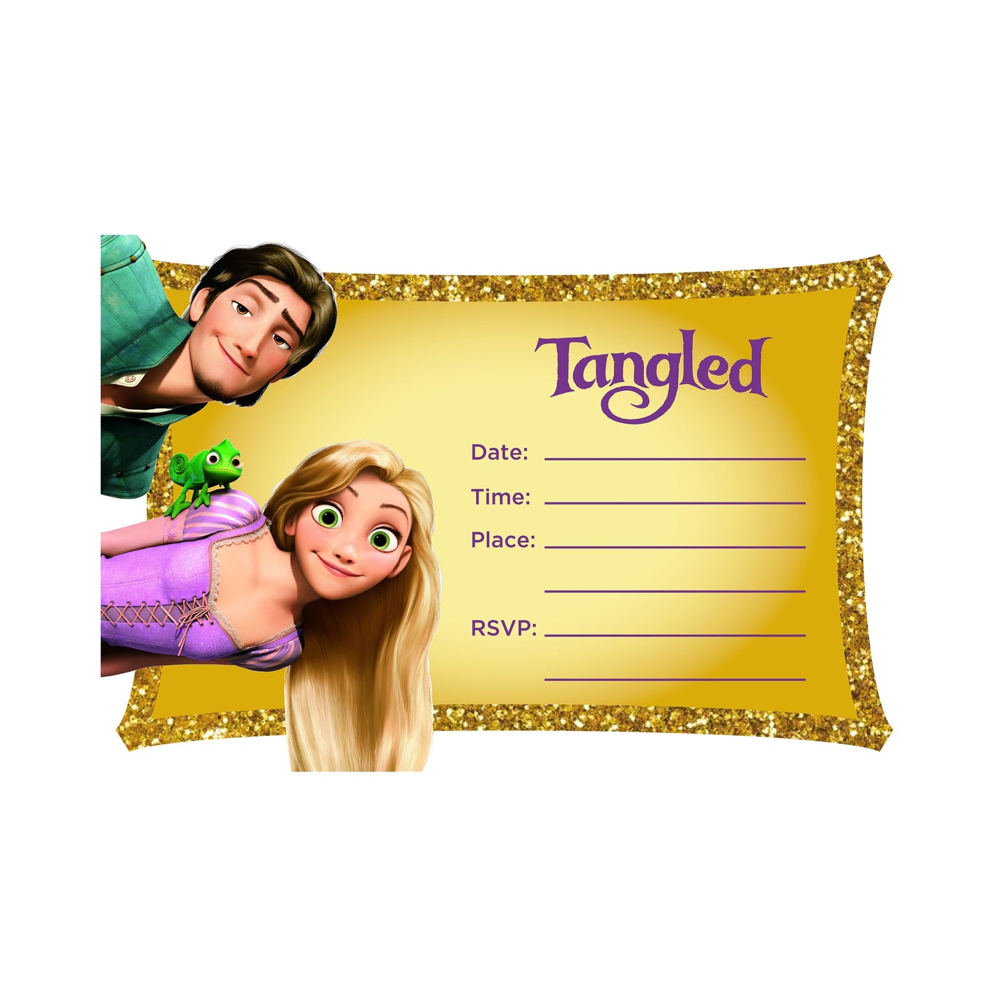 Set of 20 Tangled Birthday Invitation Cards & Envelopes