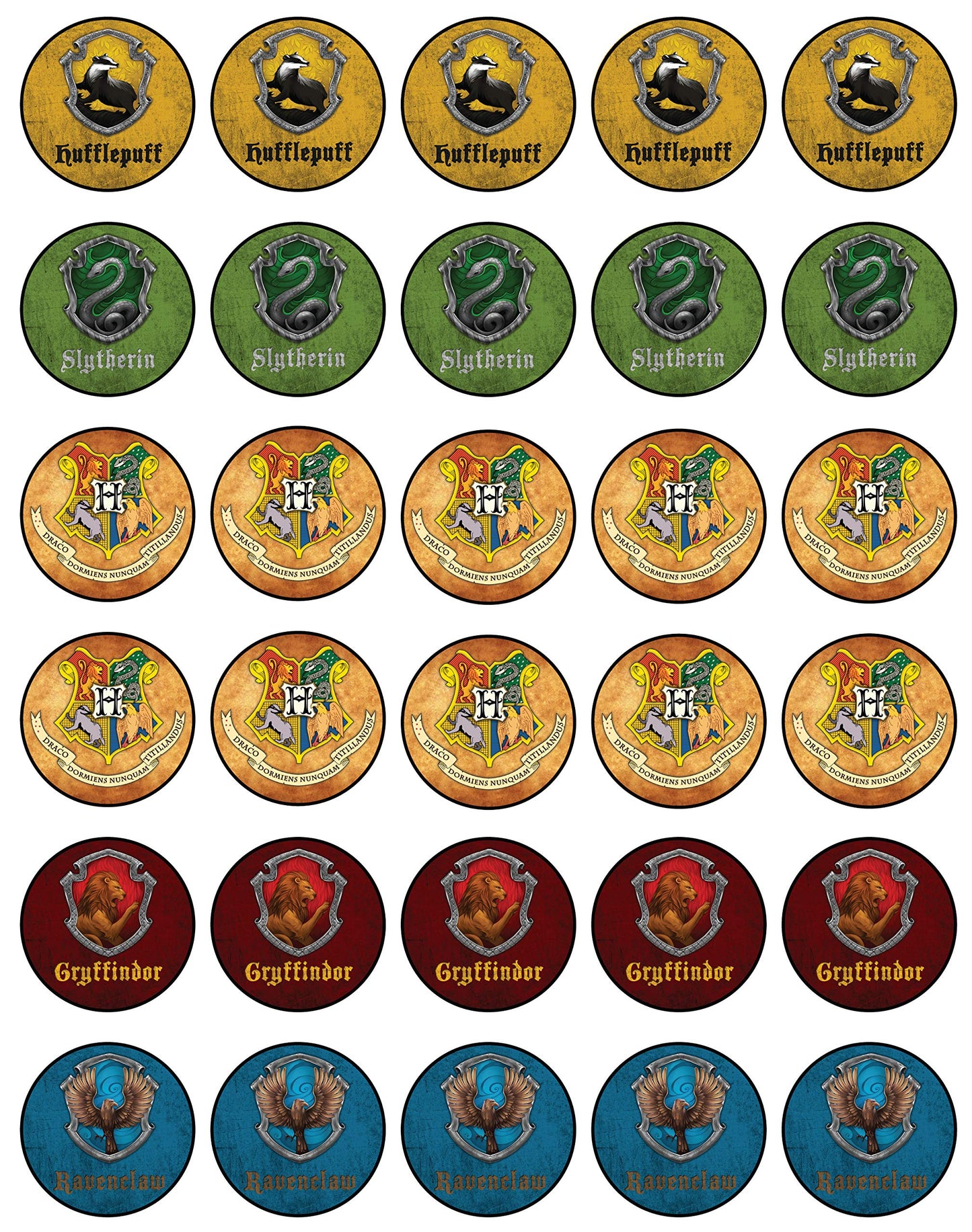 30x Wafer Paper Harry Potter Edible Cupcake Topper