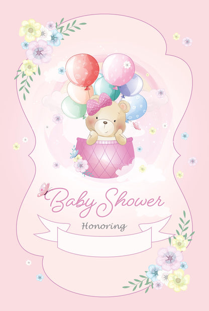 Set of 20 Baby Shower Girl Birthday Invitation Cards & Envelopes