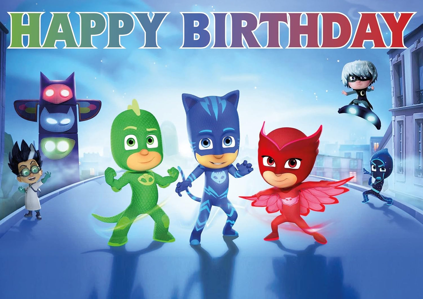 8.3 x 11.7 Hero Masks Edible Square Cake Topper