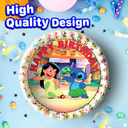7.5 Inch Edible Cake Toppers Lilo And Stich