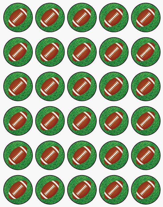 30x Wafer Paper Sport generics Edible Cupcake Topper